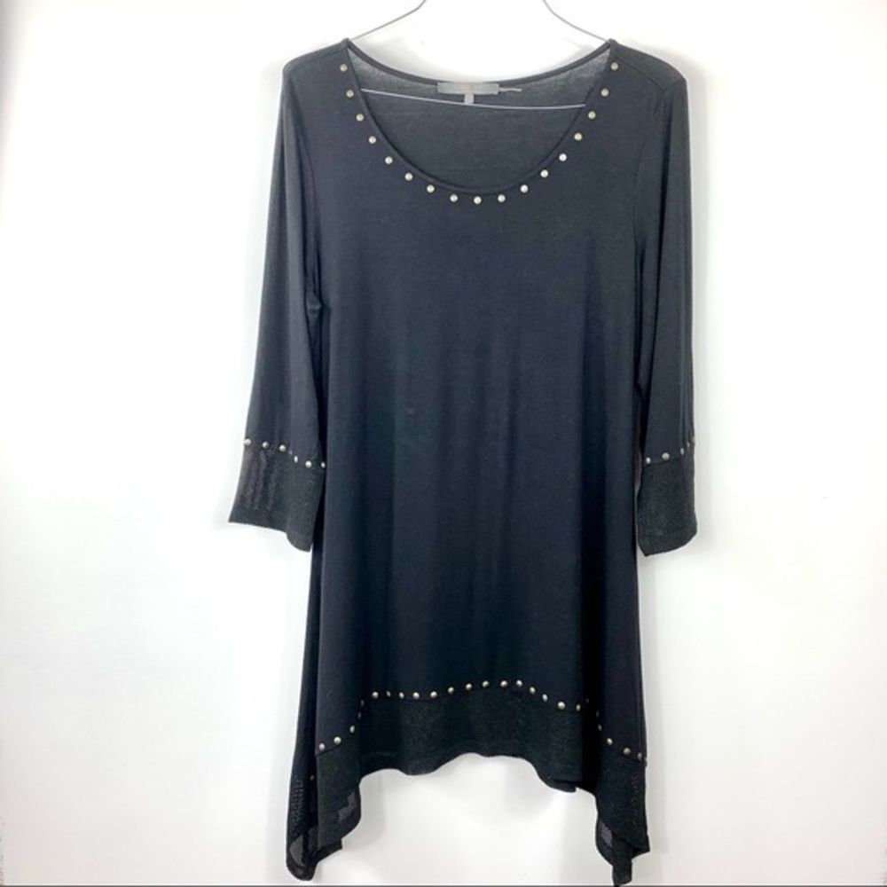 Essentials by‎ Milano Black Tunic Top